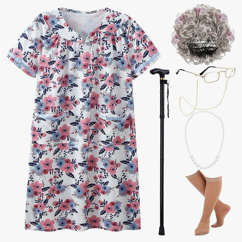 *BRAND NEW* Granny Girls Dress Up Costume